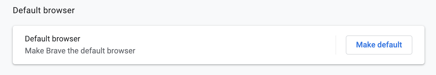 How do I set Brave to be my Default Browser? – Brave Help Center
