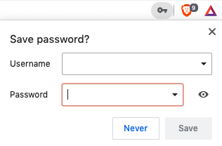 Saving your password / Signing in automatically