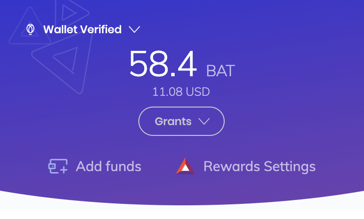 brave rewards wallet